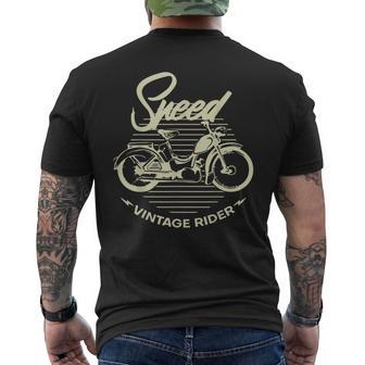 Vintage Speed Rider Simson-Sr2 T-Shirt mit Rückendruck - Seseable