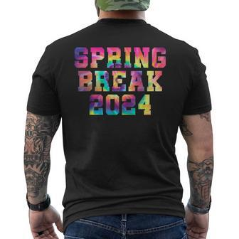 Vintage Spring Break 2024 Beach Week Group Vacation Men's T-shirt Back Print - Seseable