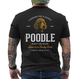 Vintage Style Retro Poodle T-Shirt mit Rückendruck - Geschenkecke