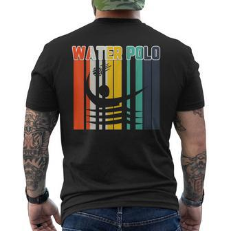 Vintage Style Water Polo Silhouette Water Polo Men's T-shirt Back Print - Monsterry CA