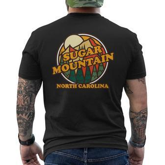 Vintage Sugar Mountain North Carolina Mountain Hiking Print Men's T-shirt Back Print - Monsterry UK