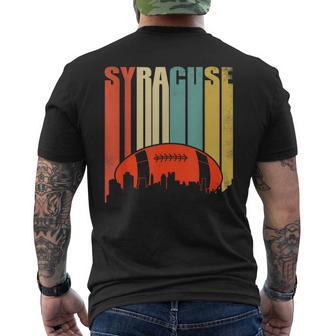 Vintage Syracuse Rugby Football New York Men's T-shirt Back Print - Monsterry