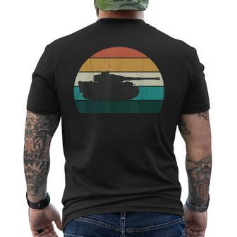 Vintage Tiger Tank World War 2 Ww2 History Retro Sunset S T-Shirt mit Rückendruck - Seseable