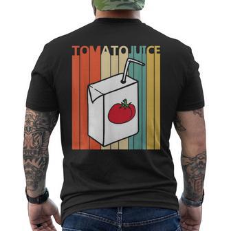 Vintage Tomato Juice Men's T-shirt Back Print - Monsterry AU