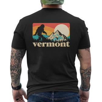 Vintage Vermont Bigfoot Sasquatch Wilderness V2 Mens Back Print T-shirt - Thegiftio UK