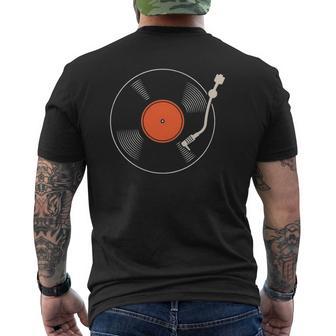 Vinyl Music Lover Dj Vinyl Record Mens Back Print T-shirt - Thegiftio