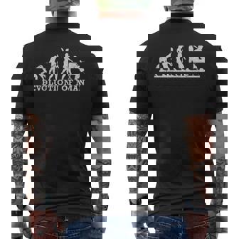 Violoncelle Humoristique Evolution Man T-shirt imprimé au dos - Cadeauxyz