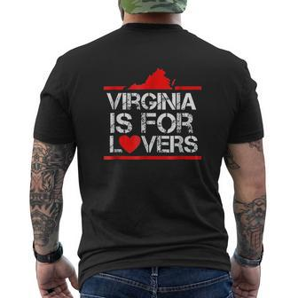 Virginia Lovers Virginia Home Virginia State Mens Back Print T-shirt - Thegiftio UK