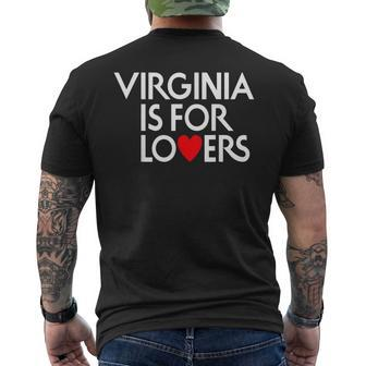 Virginia Is For The Lovers For Men Women Men's T-shirt Back Print | Mazezy