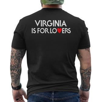 Virginia Is For The Lovers Men's T-shirt Back Print - Thegiftio UK