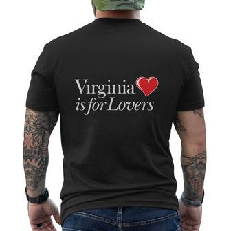 Virginia Is For Lovers Retro Mens Back Print T-shirt - Thegiftio UK