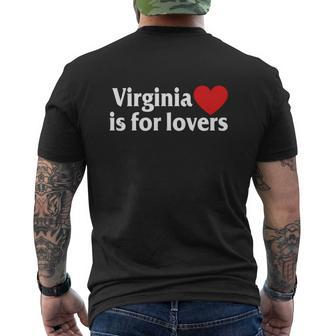Virginia Is For The Lovers T-Shirts Loving State For Couple Mens Back Print T-shirt - Thegiftio UK