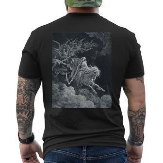 The Vision Of Death By Gustave Dore Men's T-shirt Back Print - Monsterry DE