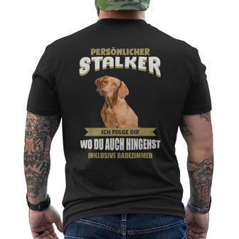 Vizsla Vizsla Dog T-Shirt mit Rückendruck - Seseable