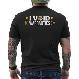 I Void Warranties T Car Enthusiast Men's T-shirt Back Print - Monsterry