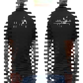 Voile Battement De Coeur Cadeau Pour Marins T-shirt imprimé au dos - Cadeauxyz