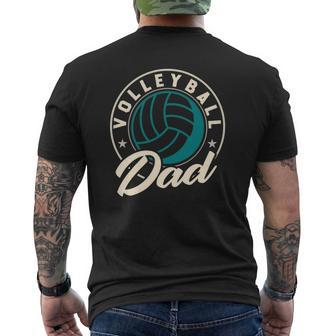 Volleyball Dad For Beach Sports Player And Volleyball Dad Mens Back Print T-shirt | Mazezy