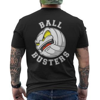 Volleyball Team For Ball Busters Men's T-shirt Back Print - Monsterry DE