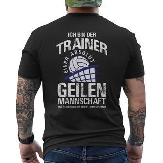 Volleyball Trainer Coacholleyball Team T-Shirt mit Rückendruck - Seseable