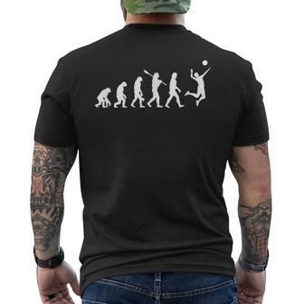 Volleyballer Evolutionolleyball Fan Idea T-Shirt mit Rückendruck - Seseable