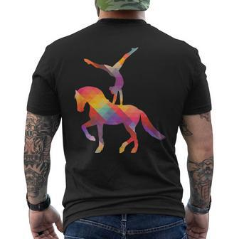 Voltigieren Auf Dem Pferd Pferdedesport Volti Votigier T-Shirt mit Rückendruck - Seseable