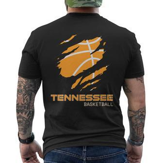 The Volunr State Fan Tennesseean Tennessee Basketball Men's T-shirt Back Print - Monsterry