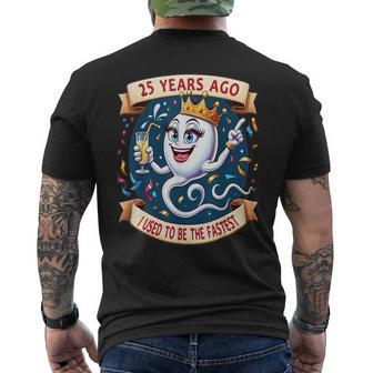Vor 25 Jahren War Ich Mal Die Schnellste 25 Geburtstag Frau T-Shirt mit Rückendruck - Seseable