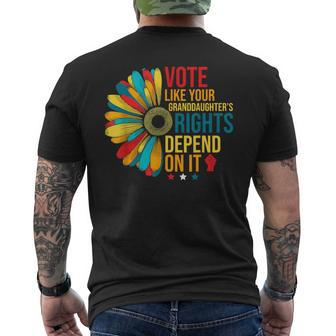 Vote Like Your Daughters Granddaughters Rights Depend On It Men's T-shirt Back Print - Monsterry CA