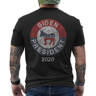 Vote Joe Biden 2020 For President Vintage Men's T-shirt Back Print - Monsterry