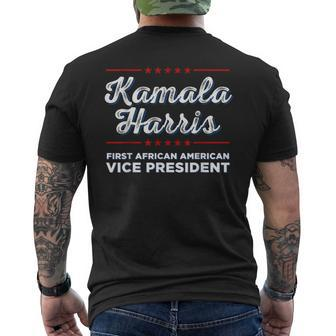 Vote Kamala Harris First African American Vice President Men's T-shirt Back Print - Monsterry AU