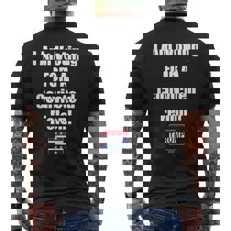 I Am Voting For A Convicted Felon Trump 2024 Men's T-shirt Back Print | Mazezy