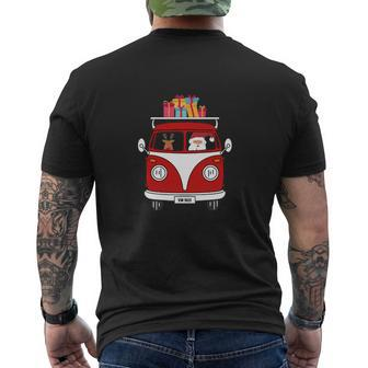 Vw Bus Santa Claus Edition Mens Back Print T-shirt - Thegiftio UK
