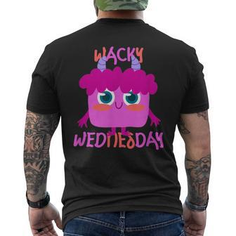 Wacky Wednesday Mismatch Day Men's T-shirt Back Print - Monsterry AU