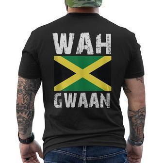 Wah Gwaan Jamaican Jamaica Apparel Slang Men's T-shirt Back Print - Monsterry DE