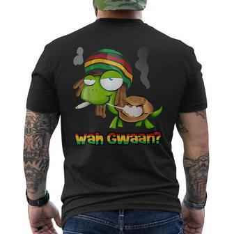 Wah Gwaan Patois Jamaica Turtle Jamaican Slang Men's T-shirt Back Print - Monsterry DE