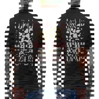 Wake Up Hug Dog Have A Good Day V2 Mens Back Print T-shirt - Thegiftio