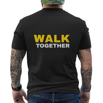 Walk Together Walk At Home Mens Back Print T-shirt - Thegiftio UK