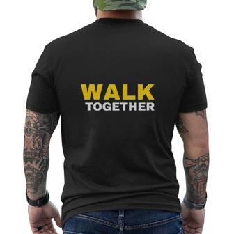 Walk Together Indoor Walking Outdoor Walk At Home Pounds Off Mens Back Print T-shirt - Thegiftio UK