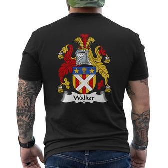 Walker Family Crest Scottish Family Crests Mens Back Print T-shirt - Seseable