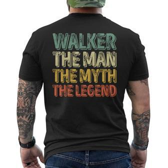 Walker The Man The Myth The Legend First Name Walker Men's T-shirt Back Print - Seseable