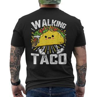 Walking Taco Tacos Lovers Costume Tacos Men's T-shirt Back Print - Monsterry UK