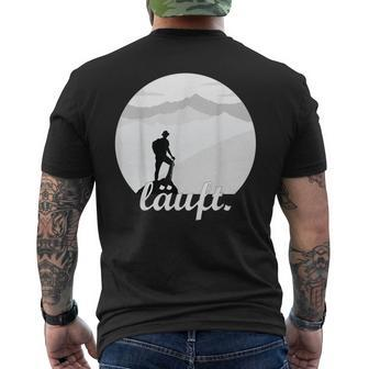 Wanderer Wandern Berg Spruch T-Shirt mit Rückendruck - Seseable