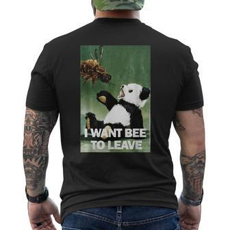 I Want Bee To Leave Mens Back Print T-shirt - Thegiftio UK