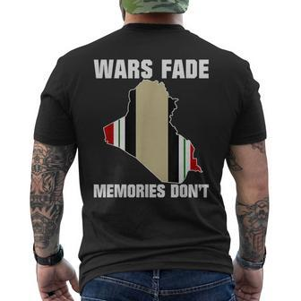 Wars Fade Memories Don't Iraq Men's T-shirt Back Print - Monsterry CA