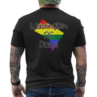 Washington Dc Gay Pride Men's T-shirt Back Print - Monsterry