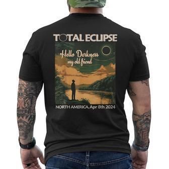 Watch Total Eclipse April 2024 Hello Darkness Tx Ok Ar Oh Ny Men's T-shirt Back Print - Monsterry