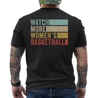 Watch More Women's Basketball Men's T-shirt Back Print - Monsterry AU