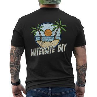 Watergate Bay Newquay Cornwall Vintage Surfer Graphic Men's T-shirt Back Print - Monsterry DE