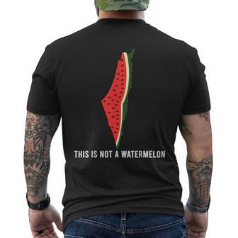 Watermelon 'This Is Not A Watermelon' Palestine Collection Men's T-shirt Back Print | Mazezy UK