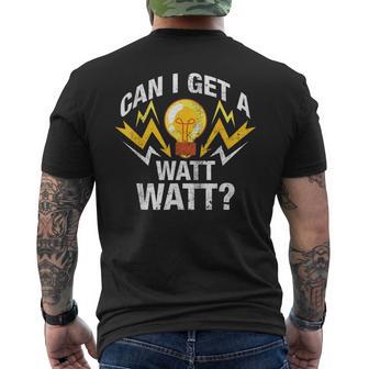 Can I Get A Watt Watt Men's T-shirt Back Print - Monsterry DE